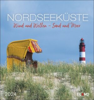 Nordseeküste - PostkartenKalender 2024 mit Wind, Sand und Meer.