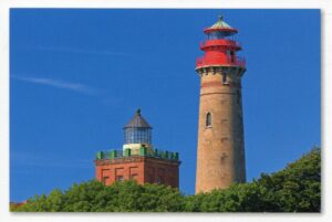 Ein roter Leuchtturm in der Serie Leuchttürme - Kap Arkona / Rügen.