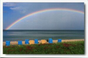 Ein Regenbogen über Rügen - Meine Insel - Strand von Baabe auf Rügen - Meine Insel.