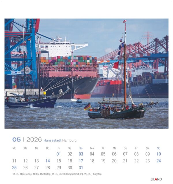 Hansestadt Hamburg - PostkartenKalender 2026 – Bild 6