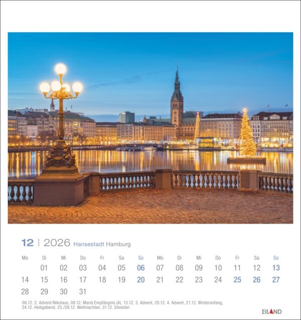 Hansestadt Hamburg - PostkartenKalender 2026 – Bild 13