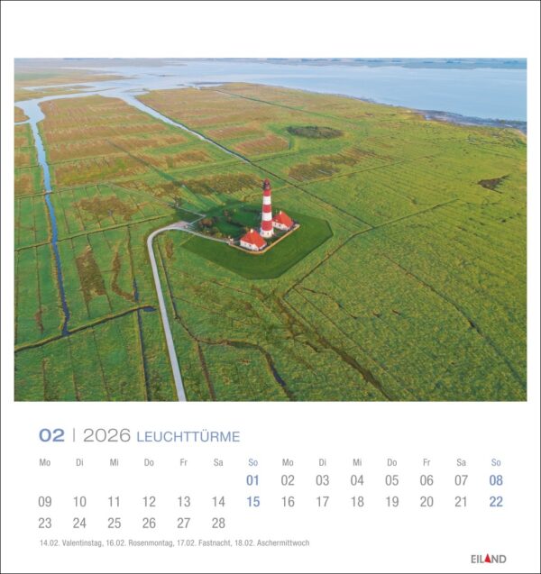Leuchttürme - Postkartenkalender 2026 – Bild 3