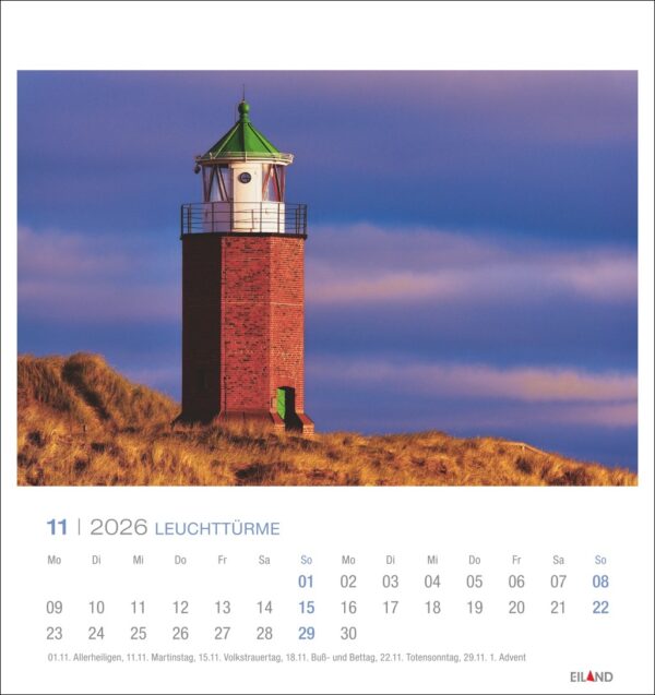 Leuchttürme - Postkartenkalender 2026 – Bild 12