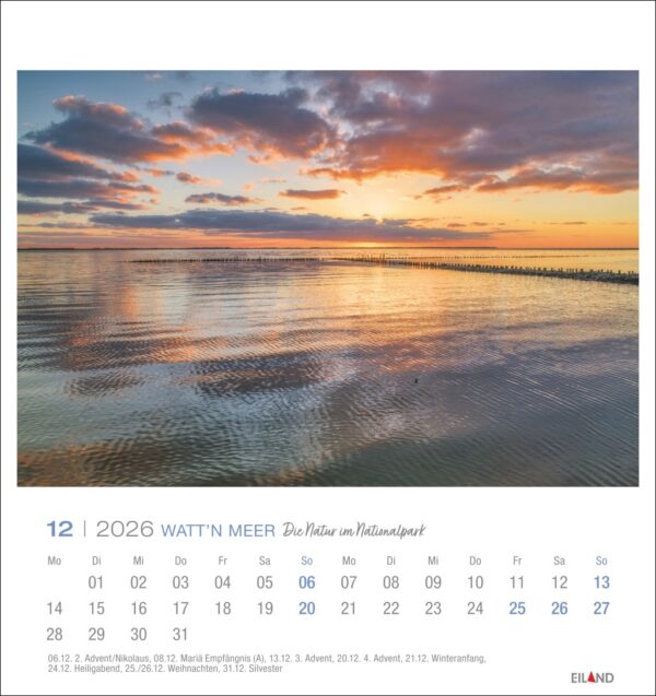Watt'n Meer - PostkartenKalender 2026 – Bild 13