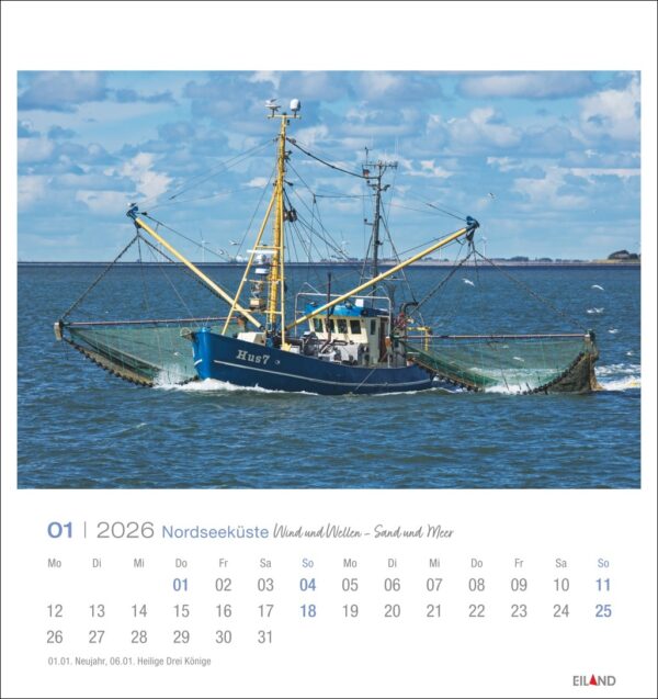 Nordseeküste - Postkartenkalender 2026 – Bild 2