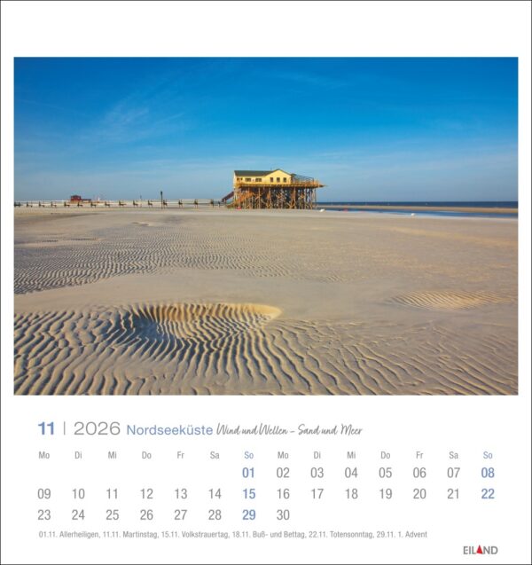 Nordseeküste - Postkartenkalender 2026 – Bild 12