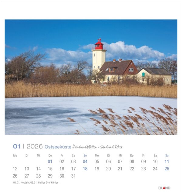 Ostseeküste - Postkartenkalender 2026 – Bild 2