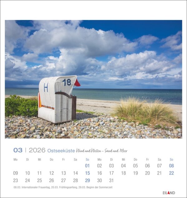 Ostseeküste - Postkartenkalender 2026 – Bild 4