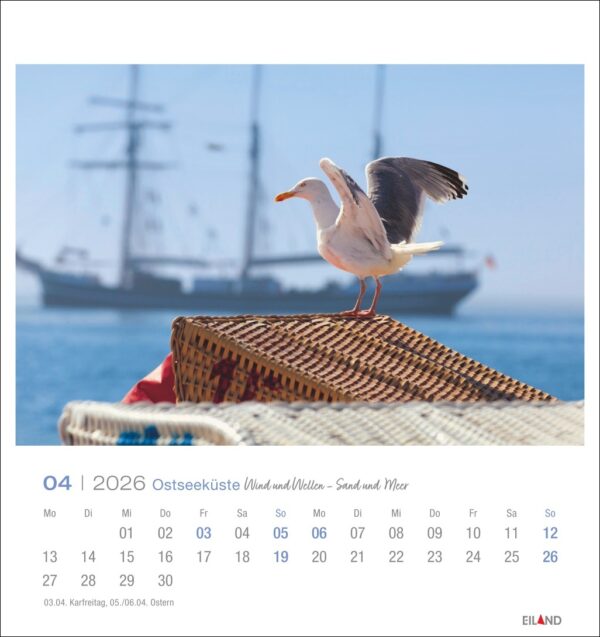Ostseeküste - Postkartenkalender 2026 – Bild 5