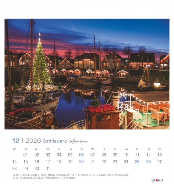 Ostfriesland einfach schön - Postkartenkalender 2026 – Bild 13