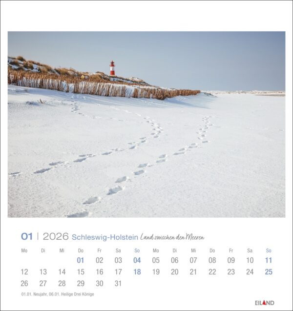 Schleswig-Holstein - PostkartenKalender 2026 – Bild 2