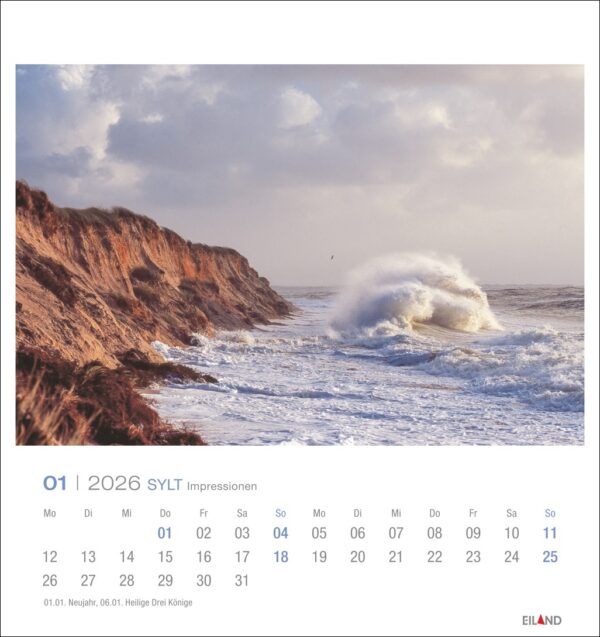 Sylt Impressionen - PostkartenKalender 2026 – Bild 2