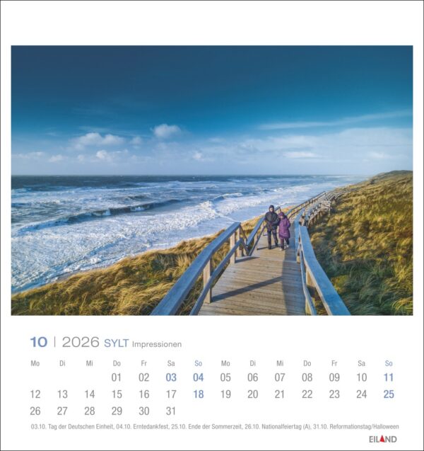 Sylt Impressionen - PostkartenKalender 2026 – Bild 11